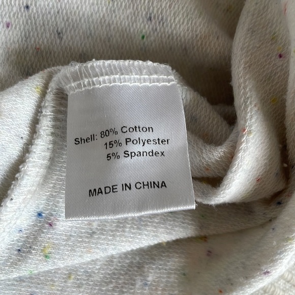 𝅺shades of Grey By Micah Cohen Rainbow Speckled Sweatshirt Size Medium - Picture 7 of 10